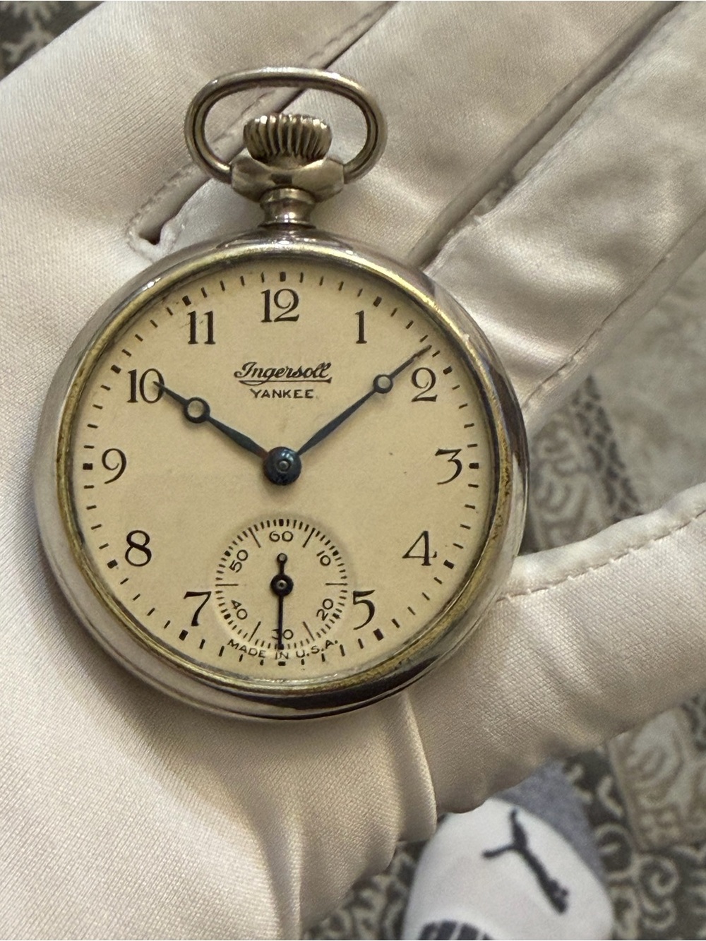 Vintage Ingersoll Yankee Pocket Watch - Non-Working - For Parts or Repair 50mm - Picture 3 of 12